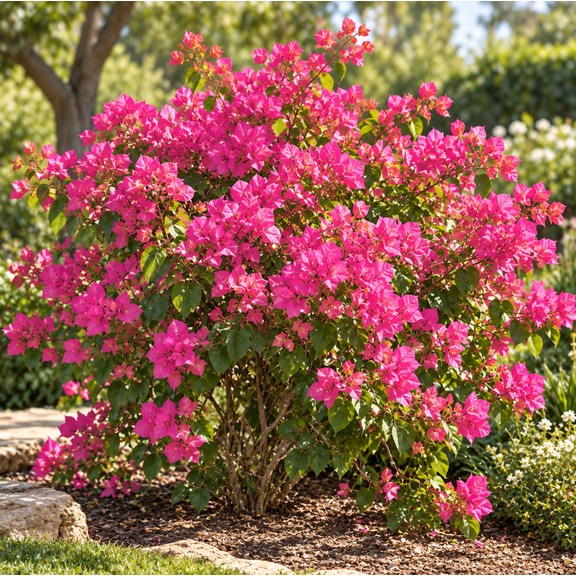 Set 2 Texas Dawn Bougainvillea Live Plants, 4-6 Inch Tall Flowering Tropical Vine, Garden Plant for Patio and Containers
