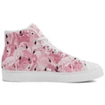 thumbnail image 4 of Aidianart Flamingo High Top Canvas Sneakers Womens High Top Shoes Size 5, 4 of 5