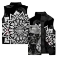 thumbnail image 4 of Chaquetas de invierno para hombre con estampado de monstruo personalizado Chaleco sin mangas para hombre cómodo y cálido Chaleco informal y versátil a prueba de viento frío, 4 of 5