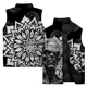 thumbnail image 4 of Chaquetas de invierno para hombre con estampado de monstruo personalizado Chaleco sin mangas para hombre cómodo y cálido Chaleco informal y versátil a prueba de viento frío, 4 of 5