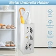 thumbnail image 3 of Metal Umbrella Stand Rack  Square Umbrella Holder  6.3” x 6.3” x 16.5”  Black, 3 of 6