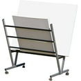 thumbnail image 3 of Creative Mark Metal Art Professional Print Rack, Holds Up to 30 x 40" Art, 3-Shelf, Black, Mobile with Rolling Casters, 22"H x 34"W x 6"D, 3 of 8