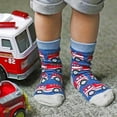 thumbnail image 4 of Jefferies Socks Boys Rescue Race Car Pattern Novelty Crew Socks 6 Pair Pack, 4 of 4