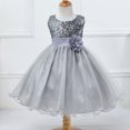 thumbnail image 4 of Girls Dresses Sequin Flower Girls Party Dress Bridesmaid Ball Gown Wedding Tulle Toddler Kids 3-10 Years, 4 of 4