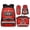 Red Fire Truck Front, variant on HUIACONG Flower Capybara Kids Backpack Set 4-IN-1 Ergonomic Spine Protecting for Boys Girls 8-12 Lightweight 300g Detachable Lunch Box Pencil Case Water Bottle Holder