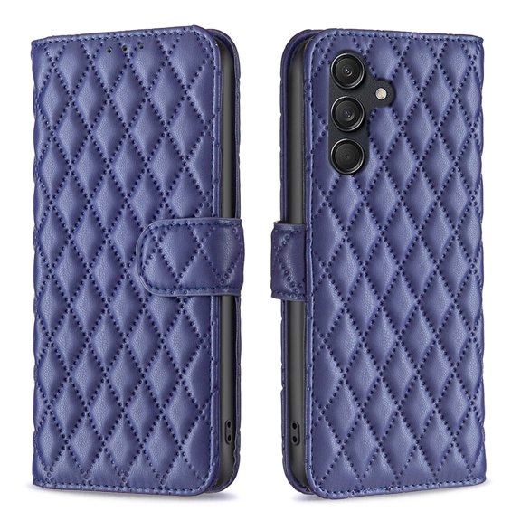 Phone Case for Samsung Galaxy M55 5G Wallet PU Leather Case with Card Slots Kickstand Shockproof Magnetic Flip Cell Phone Cover, Blue