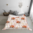 thumbnail image 6 of KLL Cute Sleepy Fox Print Fleece Throw Blanket, Horizontal Fleece Bedding Cute Soft Blankets Comfy Fleece Flannel Plush Home Decor for Couch & Bed -80"x60", 6 of 9