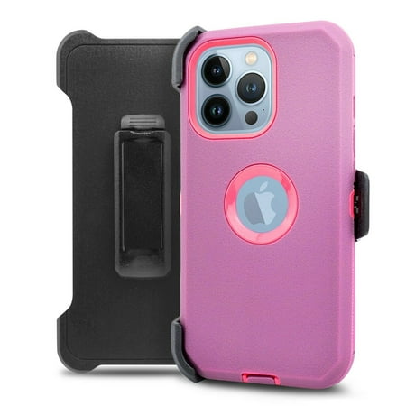 for Apple iPhone 13 MINI Phone Case Dual Layer Full-Body Rugged Clear Back Case Drop Resistant Shockproof Case with Built In Screen Protector