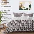 thumbnail image 3 of Christmas Cat Bedding Duvet Cover Set Full Size 4 Pieces Winter Xmas Santa Hat White Background Bedding Set with Zipper Closure, 1 Comforter Cover 86x86 Inches 1 Flat Sheet & 2 Pillow Cases, 3 of 7