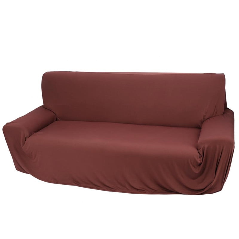 1 3 Seater Stretch Sofa Cover Pure Color Washable Elastic Fabric