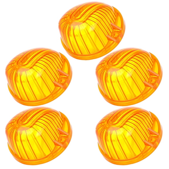 cciyu 5 AmberRound-Shape Cab Marker Light 9069A Lens For Chevrolet truck pickup 1973-1991 For Chevrolet K30 Pickup K20 Suburban K10 Suburban C10 Pickup Blazer K5 Blazer C70 C60 C50 etc
