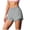 Light Gray, variant on Women's Workout Shorts Athletic Running Shorts Crossover High Waisted Gym Shorts with Zipper Pockets (Dark Gray, XXL)