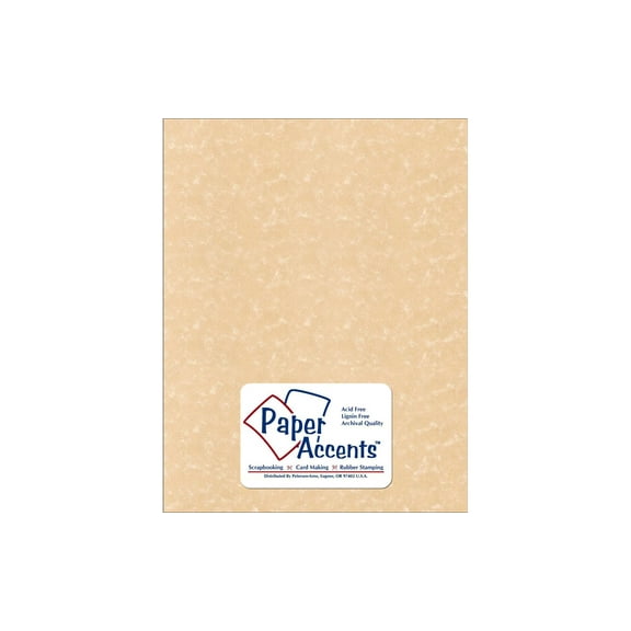 Cdstk Parchment 8.5x11 65lb Sand (25 sheets)