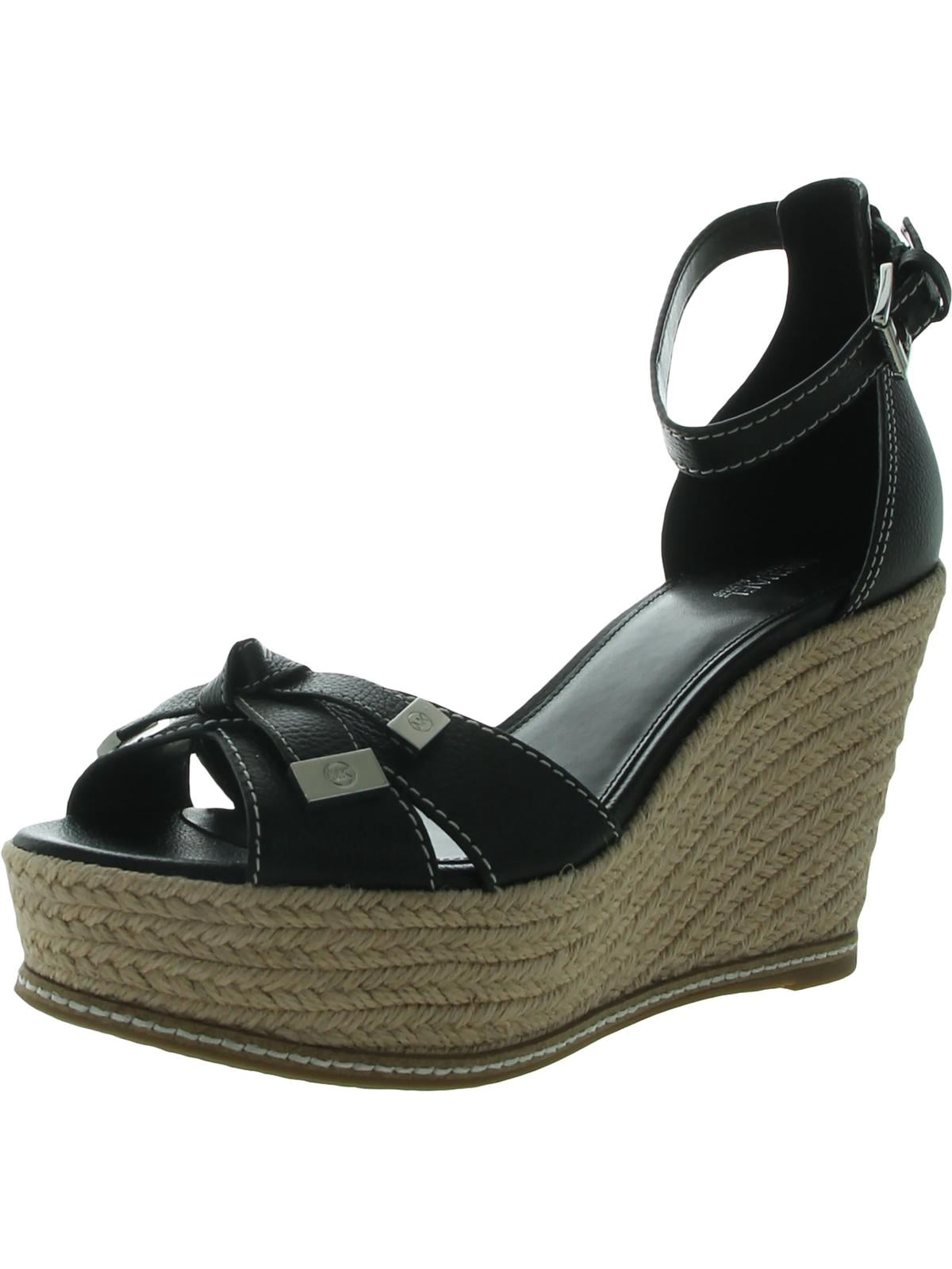 michael michael kors ripley leather wedge sandal