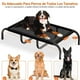 thumbnail image 2 of Cama Elevada para Perro Grande 120x70x22cm - Estructura de Acero Negro, Malla Transpirable, Desmontable, Fácil de Limpiar, Ideal Interior/Exterior, Refuerzo Doble, 2 of 7