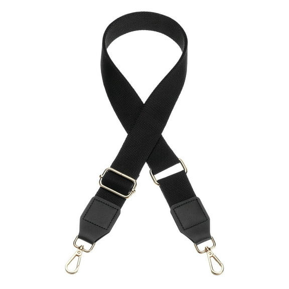 Uxcell Wide Shoulder Purse Strap [1Pcs] - 55 Inch Adjustable Straps Replacement for Handbags Use For Purse & Crossbody Bag & Guitar & Canvas Bag - [Black]