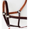 thumbnail image 3 of Horse English Padded Leather  PONY Western  Show Halter Light Brown 803H209LBP, 3 of 3