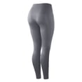 thumbnail image 5 of Gibobby Womens Yoga Running Leggings with Pocket Tummy Control High Waist (Light Gray,M), 5 of 5