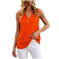 thumbnail image 2 of Yourumao Sleeveless Henley Shirts for Women Button Up Tank Tops Sleeveless Solid Casual Tshirts Summer Going Out Tanks, 2 of 6