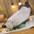 thumbnail image 2 of Realistic Fish Plush Pillow Toy, Creative Simulation Stuffed Cushion, Soft Lifelike Plush Décor Pillow, Funny 3D Fish Shaped Throw Pillow for Home Sofa Bedroom Gift, 2 of 6