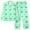 Mint Green #01, variant on Pisexur Womens Pajama Sets High Quality Healthy Fabric Pj Set Cute Heart Print Long Sleeve Button Down Shirt With Long Pants & Valentine Day Casual Printed Womens Pajamas