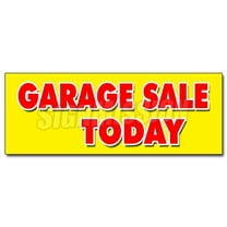 36" GARAGE SALE TODAY DECAL sticker household tools furniture antique clothes