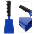 thumbnail image 2 of Cencerro de acero azul con mango para animar en eventos deportivos, partidos de fútbol y fiestas. Generador de ruido fuerte para uso escolar y agrícola., 2 of 7