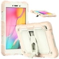thumbnail image 1 of ELEHOLD for Samsung Galaxy Tab A 8.0 (2019) SM-T290/SM-T295 Ragged Case, Soft Silicone Hard PC Shoulder Strap Built-Kickstand Anti-Drop Shockproof Heavy Duty Protective Cover Case,Rosegold, 1 of 10