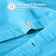 thumbnail image 6 of Superior Cotton Flannel Solid Duvet Cover Set, Twin, Blue, 6 of 9