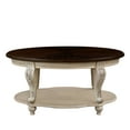 thumbnail image 3 of Royard Oaktree Vintage Oval Coffee Table, Wood Centre Table with Open Shelf & Elegant Carvings, 3 of 7