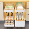 thumbnail image 3 of sunsanly Bowl Dish Storage Rack Large Capacity with Adhesive Rail Pull Out Sliding Drawer Cabinet Organizer Detachable Drainage Plate Heavy Duty Slide Out Pantry Shelves Under Sink Bottles Holder, 3 of 8