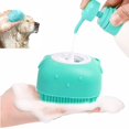 thumbnail image 2 of Cepillo de baño para mascotas, masajeador de silicona suave, Gel de ducha, herramientas de limpieza, peine, suministros de aseo para perros y gatos, 2 of 4
