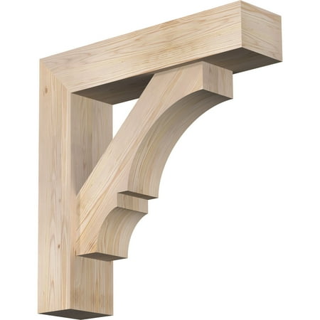 

Ekena Millwork 7 1/2 W x 32 D x 32 H Balboa Block Smooth Bracket w/ Offset Brace Douglas Fir