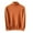 Orange, variant on Wyobmus Men's Turtleneck Sweaters Casual Slim Fit Basic Tops Knitted Lightweight Pullover Solid Sweaters B-Green