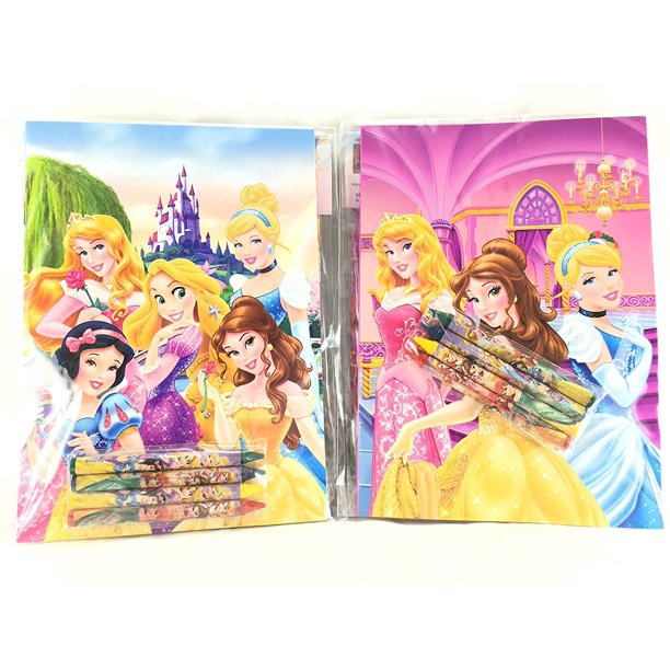 Download Party Favors Princess Coloring Book & Crayon Set 12 Pack ( Assorted Style) - Walmart.com ...