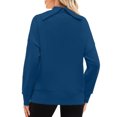 thumbnail image 5 of WFJCJPAF 2025 New Product Blouses for Women Plus Size,Fashion Women's Casual Long Sleeve Turtleneck Ladies Solid Zipper Tops Blouse - Blue L, 5 of 8