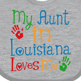thumbnail image 4 of Inktastic My Aunt in Louisiana Loves Me Boys or Girls Baby Bib, 4 of 4