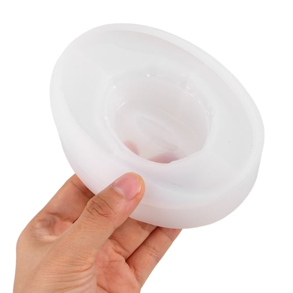 AURARMLET Cowboy Hat Silicone Mold White Realistic Design for DIY Resin Jewelry and Holiday Decor