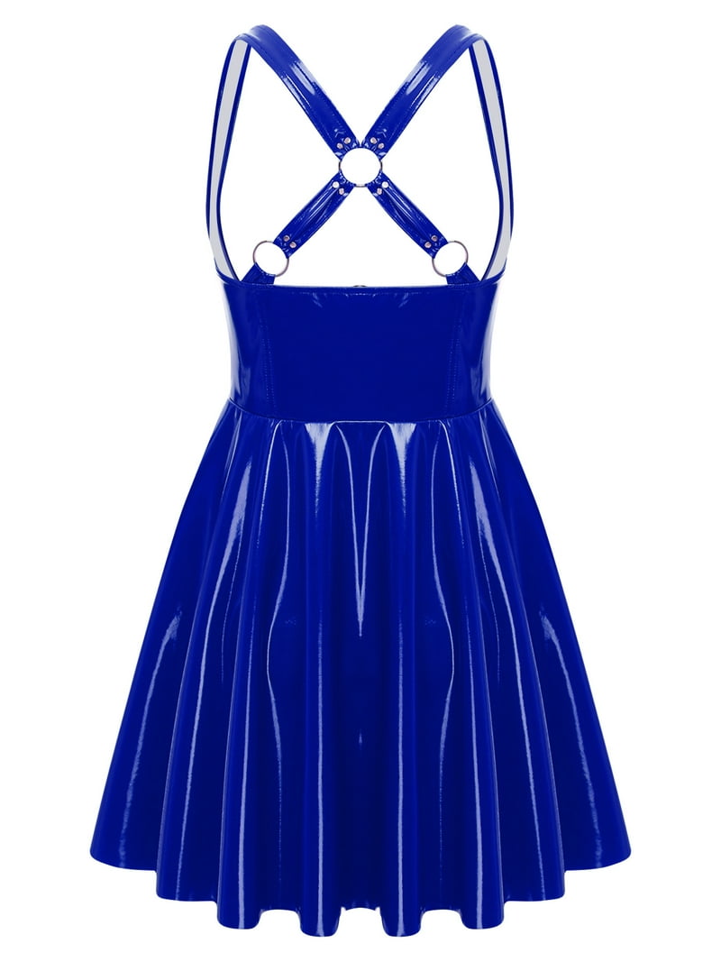 princess polly baby blue dress Navy Tie Dye Off Shoulder Smocked Ruffle Maxi Dress main image 1