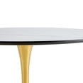 thumbnail image 5 of GVN Dining Room Table,Dining Table,Living Room Dining Table, White Round Table With Gold Legs 80Cm For Kitchen, Dining Room, Living Room, 5 of 5