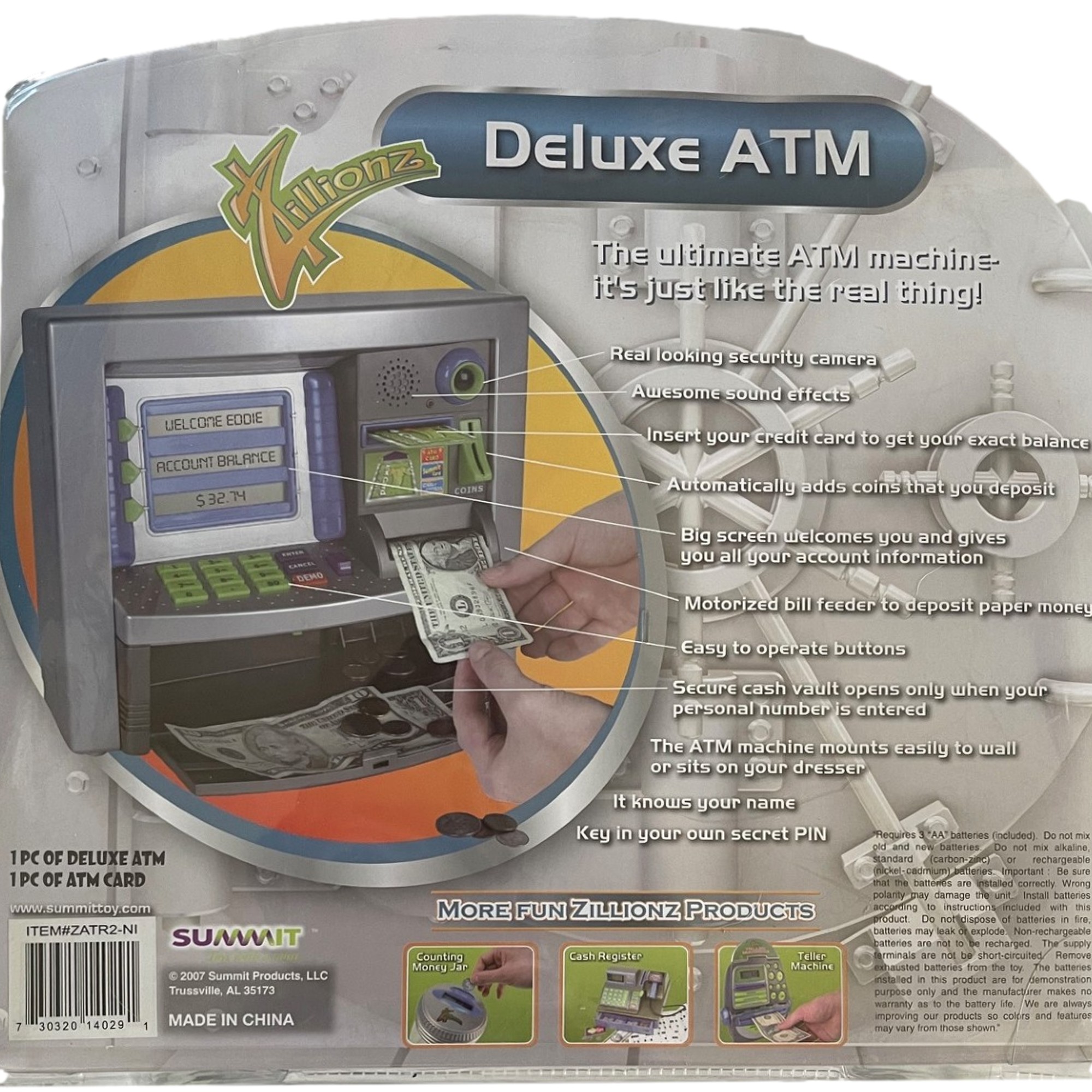 Zillionz Electronic Deluxe ATM Machine Savings Bank, Piggy Bank