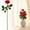 1 Sets|B, variant on Curated Selection Shiogb Champagne Roses Artificial Flowers Flowers Realistic Roses Bouquet Long Stem for Wedding Home Birthday Decoration, 1 Valentine's Day Rose, 45Cm, White (A), A