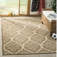 thumbnail image 2 of SAFAVIEH Linden Bryony Geometric Indoor/Outdoor Area Rug, Cream/Beige, 6'7" x 6'7" Square, 2 of 8