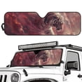 thumbnail image 2 of FUIALDOLG Tiger Nebula Front Windshield Sun Shade Foldable Front Window Sun Shield Visor Fit for Off-road Vehicle Block UV Rays Car Accessories Heat Keep Car Cooler, 2 of 7
