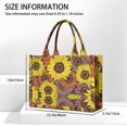 thumbnail image 3 of Large Capacity Tote Bag,Colorful Sunflower Pattern Handbag Fashion Luxury Tote Bag,15.7"x13"x 5.1" Inches,Laptop Compatible, 3 of 6