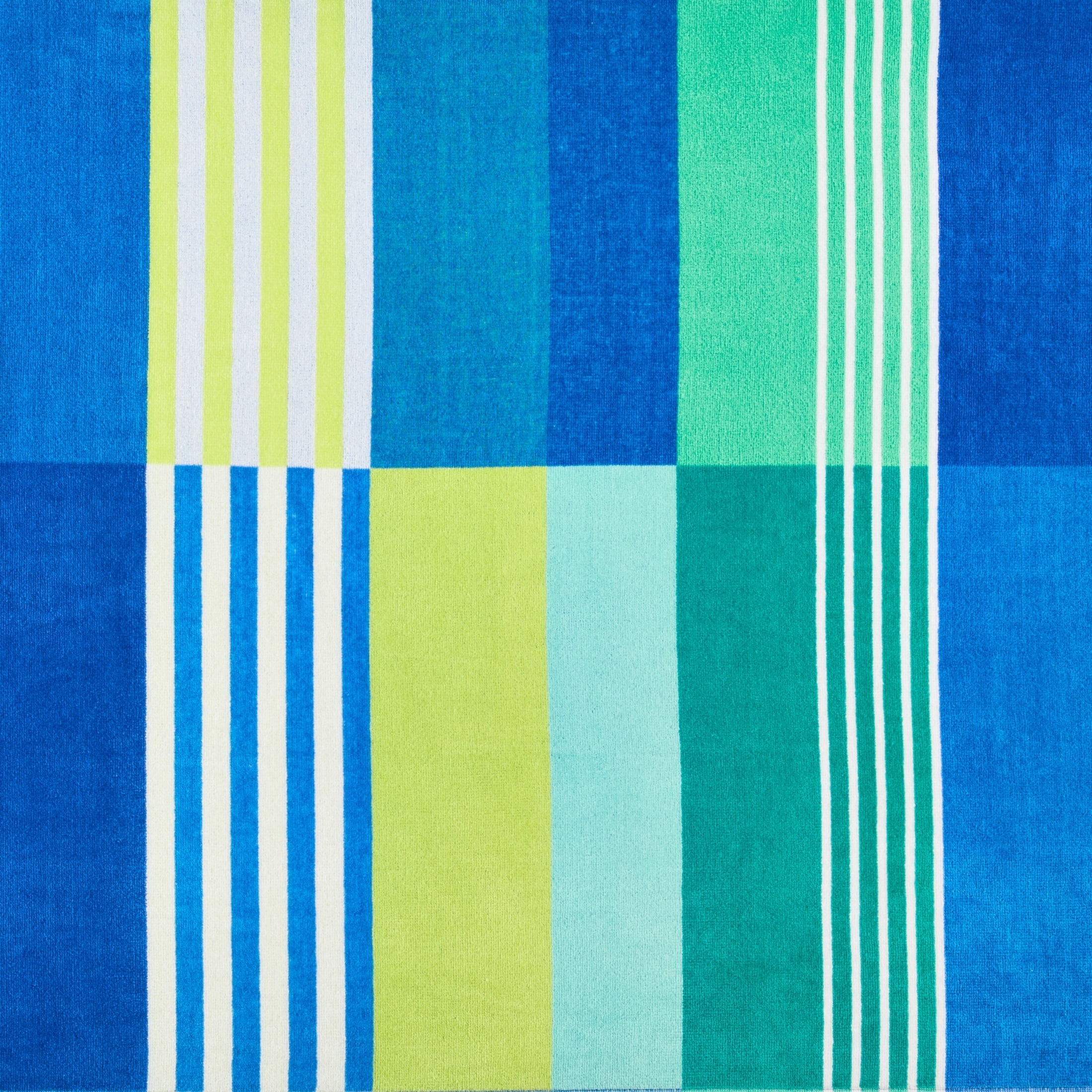 Mainstays Everyday Cool Multicolor Broken-Stripe Yarn-Dyed Cotton-Blend Beach Towel