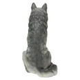 thumbnail image 2 of Hi-Line Gift Sitting 12” Grey Wolf Garden Statue, Durable Polyresin, 2 of 7