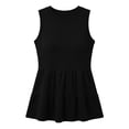 thumbnail image 5 of Hurxie Womens Summer Tank Tops Sleeveless Ribbed Knit Babydoll Peplum Tops Work Business Casual Shirts Blouses Black,3XL, 5 of 6