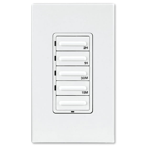 Leviton Decora Preset Countdown Timer Wall Switch, 2 Hr (LTB021LZ