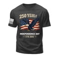 thumbnail image 5 of Leey-World American 250 Anniversary Shirt America 250th Anniversary 1776 2026 250 Year Men Women Kids T-Shirt(Dark Gray,L), 5 of 5